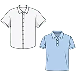 Bright, stylish Little Stars school shirts for kids' comfort and easy wear.