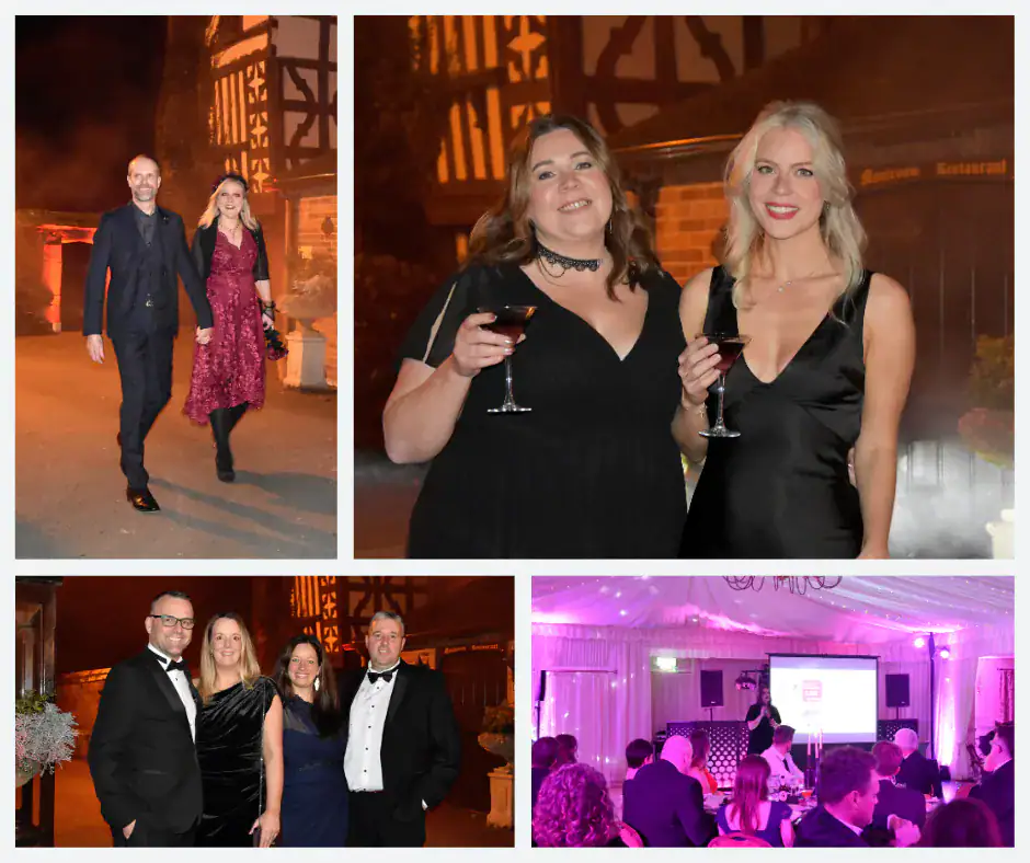 guests arriving at ball